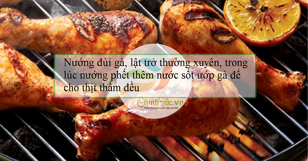 cach lam dui ga nuong mat ong